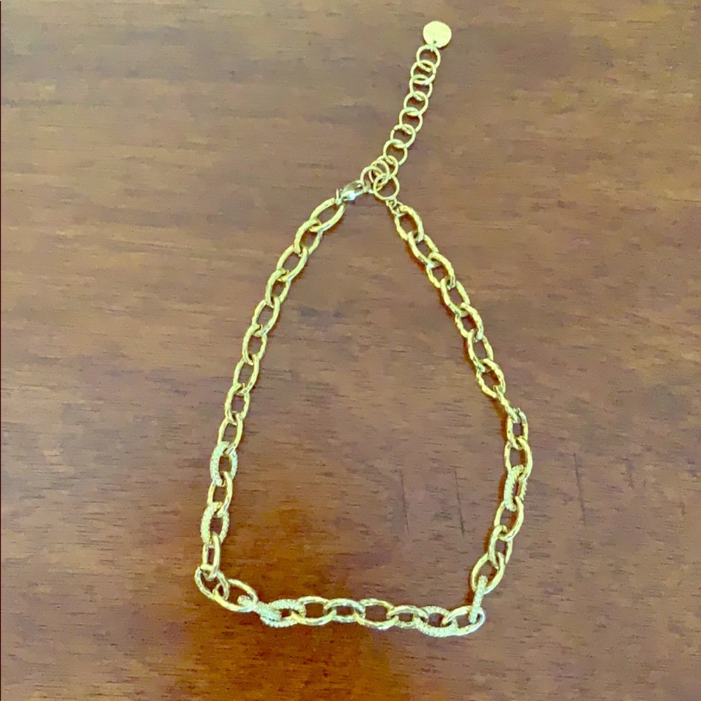 Stella and Dot gold necklace good condition.